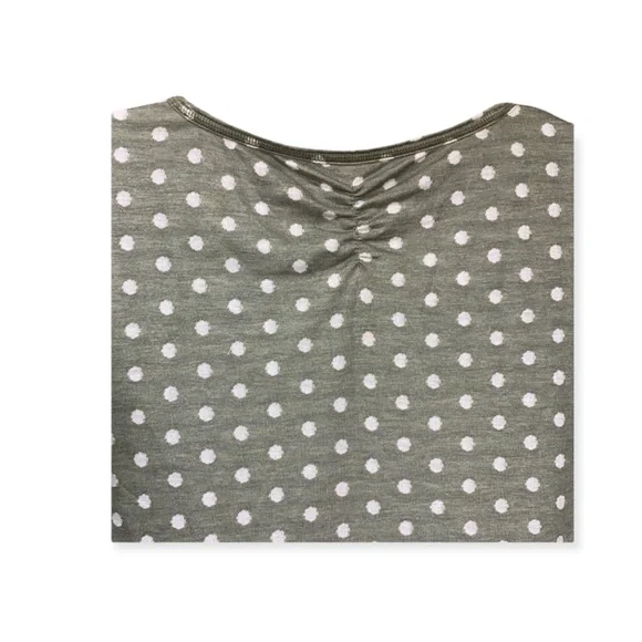 SzM Green/White Cuff Sleeve Top T by Talbots - Picture 4 of 9